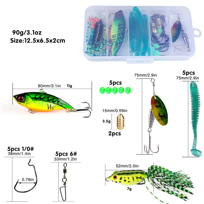 Baitcasting Rod and Reel Combo with Case