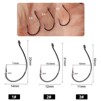 High Carbon Fishing Hook Set for Saltwater and Carp
