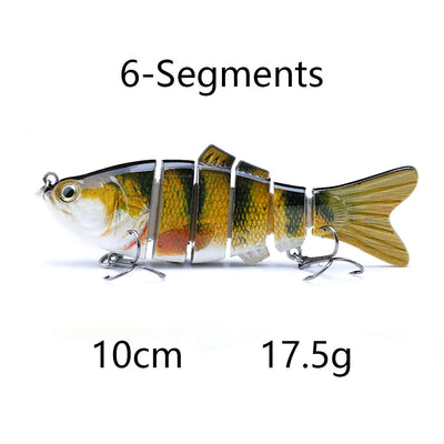 Jointed Sinking Swimbait Lures for Pike