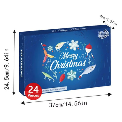 Christmas Fishing Tackle Advent Calendar Tackle Box  Gift