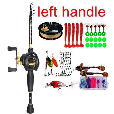 Telescopic Casting Combo with Reel and Rod
