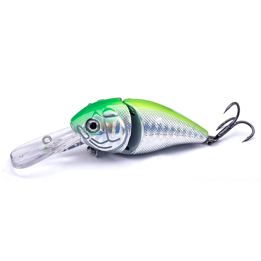 Swim Crankbait with 3D Eyes for Bass and Pike