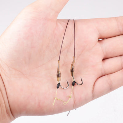 Carp Hair Rig Hooks with Boilie Stoppers