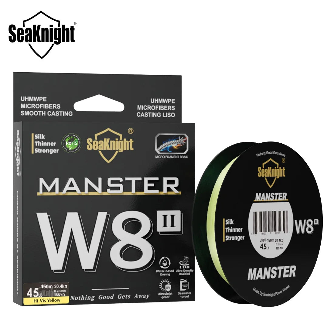 W8II Silicon Coated Braided Fishing Line