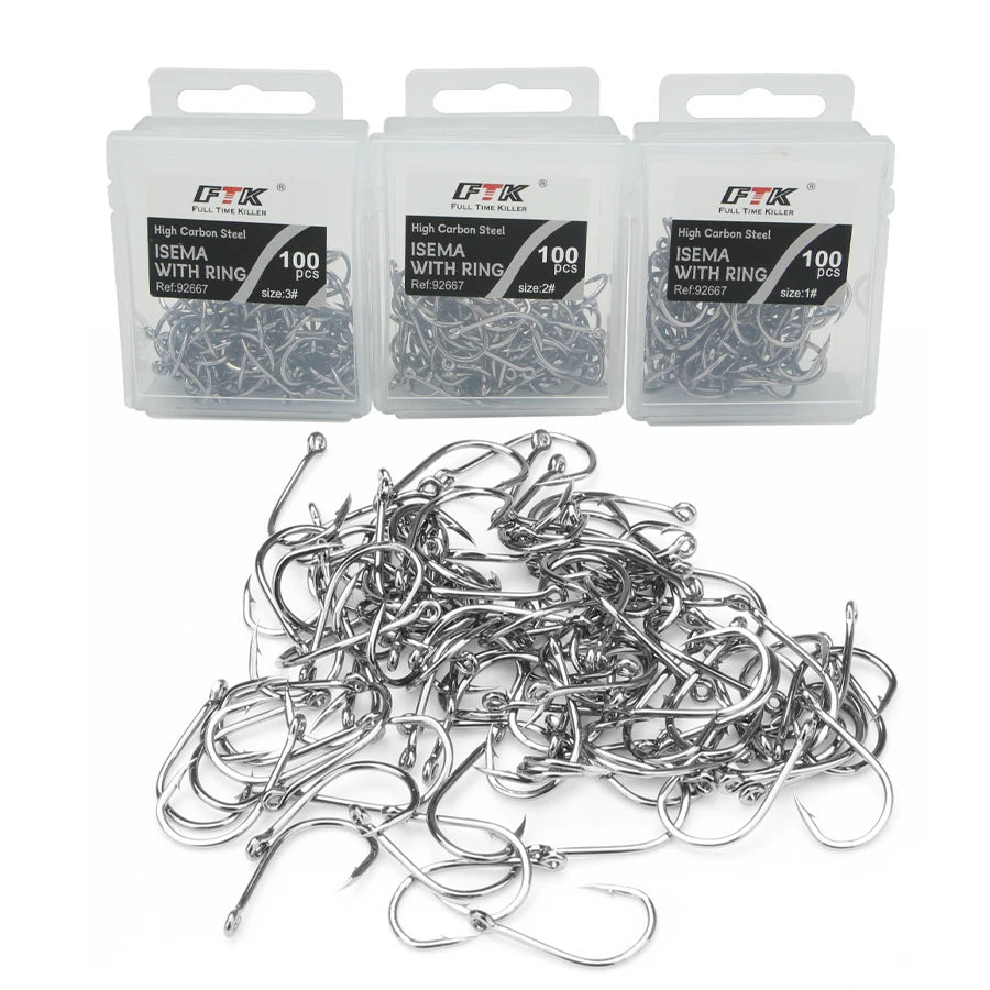 Circle Eyed Jig Hooks for Carp and Lure Fishing
