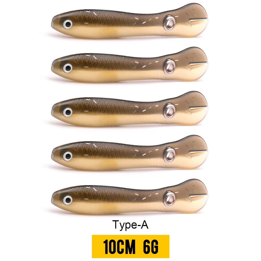 Soft Bionic Loach Lures with 3D Eyes