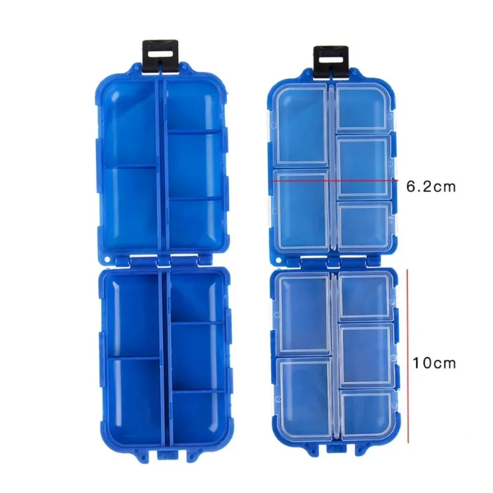 Mini Tackle Box with 10 Compartments