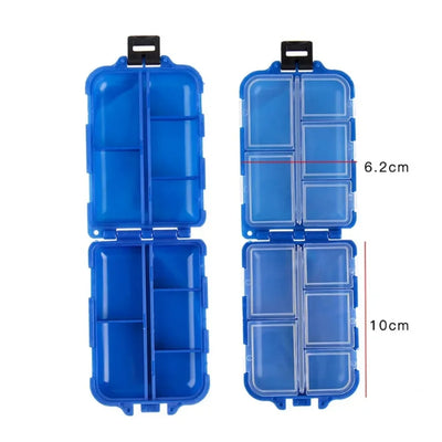Mini Tackle Box with 10 Compartments