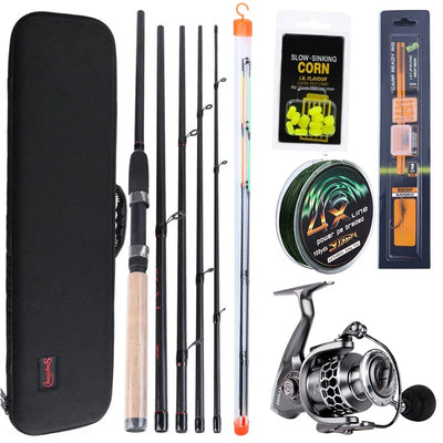 Feeder Rod and Spinning Reel Combo Set