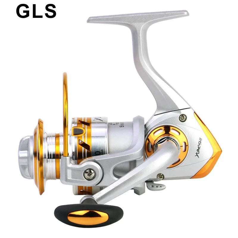Metal Spinning Fishing Reel with Interchangeable Handle