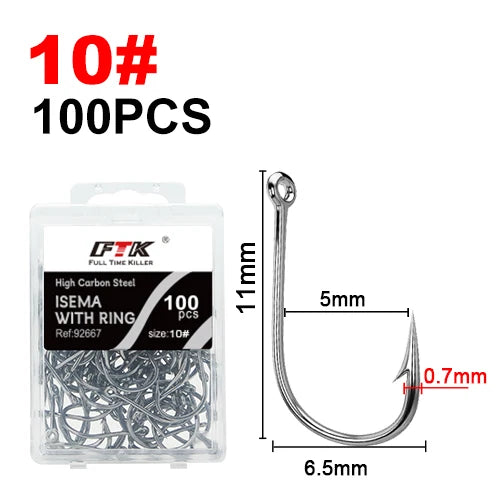 Circle Eyed Jig Hooks for Carp and Lure Fishing
