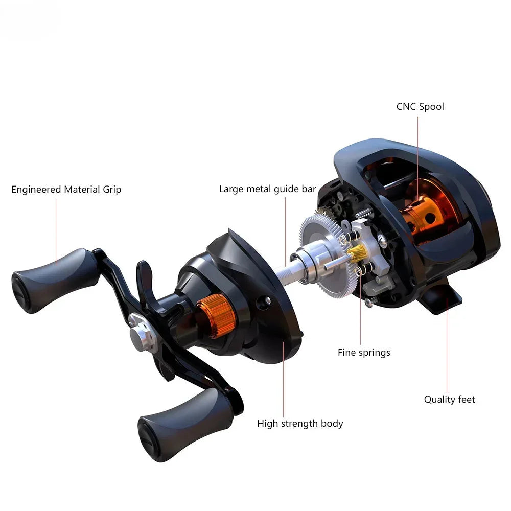 Lightweight Baitcasting Reel for Saltwater Fishing