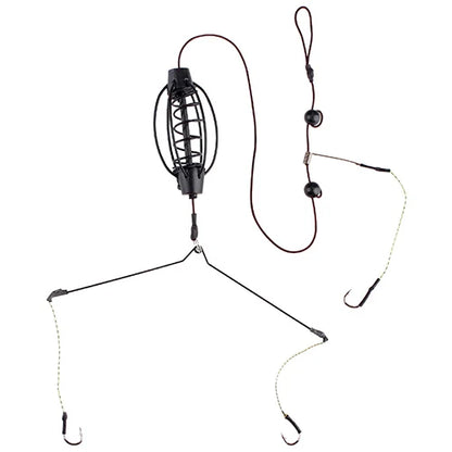 Feeder Trap Cage with Hooks for Outdoor Fishing