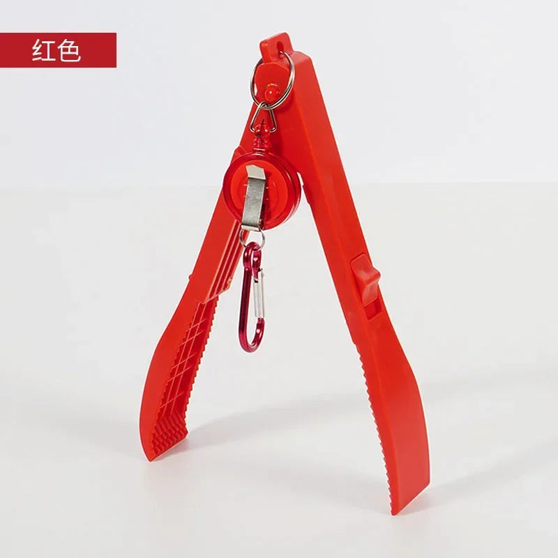 Portable Fish Gripper with Lock and Rod Holder