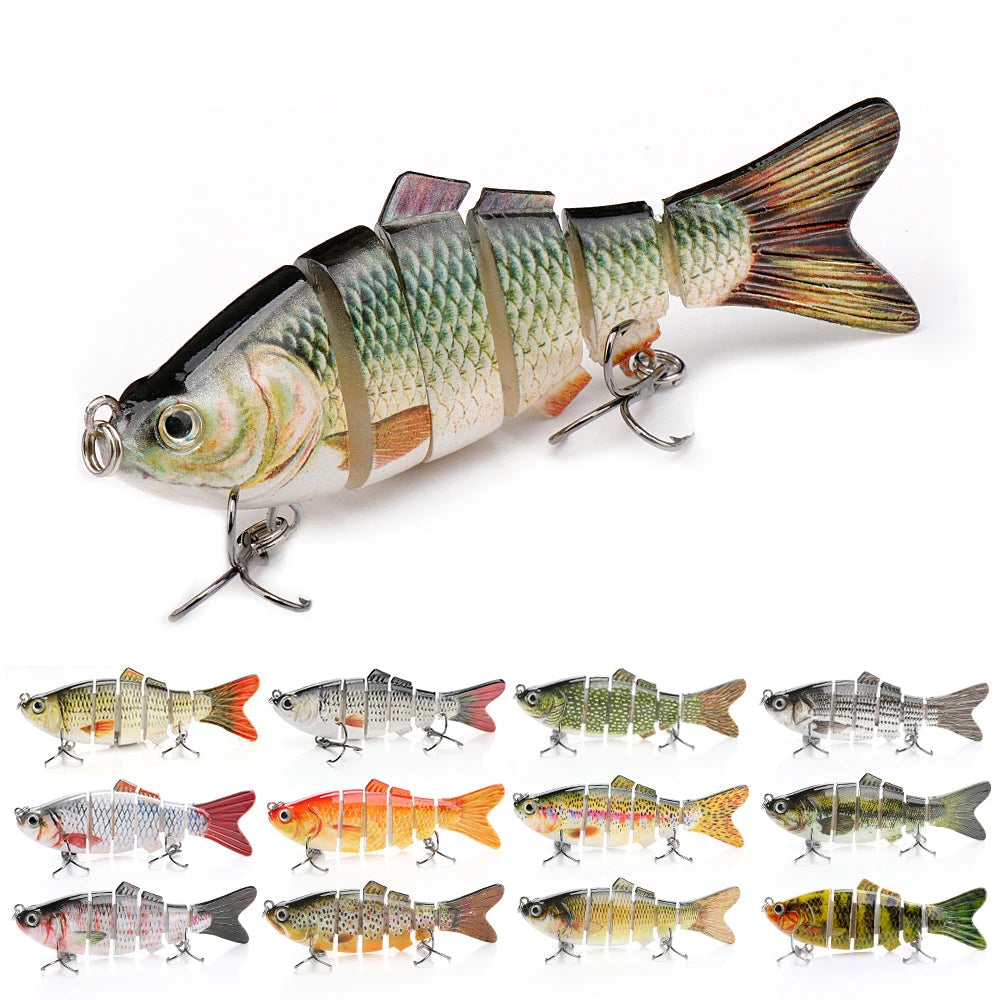 Jointed Sinking Swimbait Lures for Pike