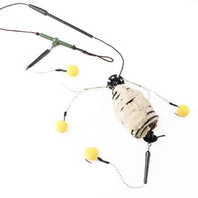 Metal Feeder Hooks with Bait Cage for Carp Fishing