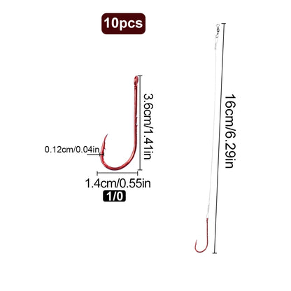 Anti Bite Steel Leader Line with Hooks and Swivels