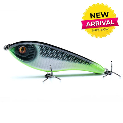 Sinking Jerkbait Vib Lure with Origin Hooks for Pike
