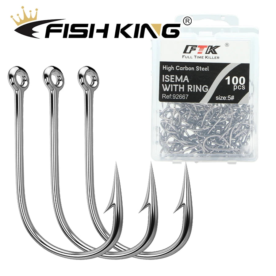 Circle Eyed Jig Hooks for Carp and Lure Fishing