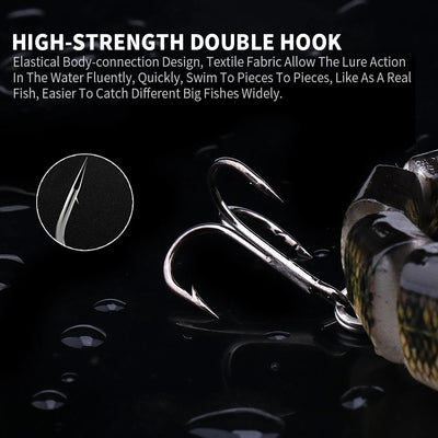 Multi Jointed Sinking Swimbait for Pike Fishing