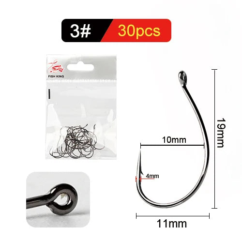 High Carbon Fishing Hook Set for Saltwater and Carp