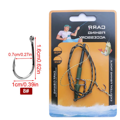 Carp Fishing Leadcore Hooklink with Quick Swivels