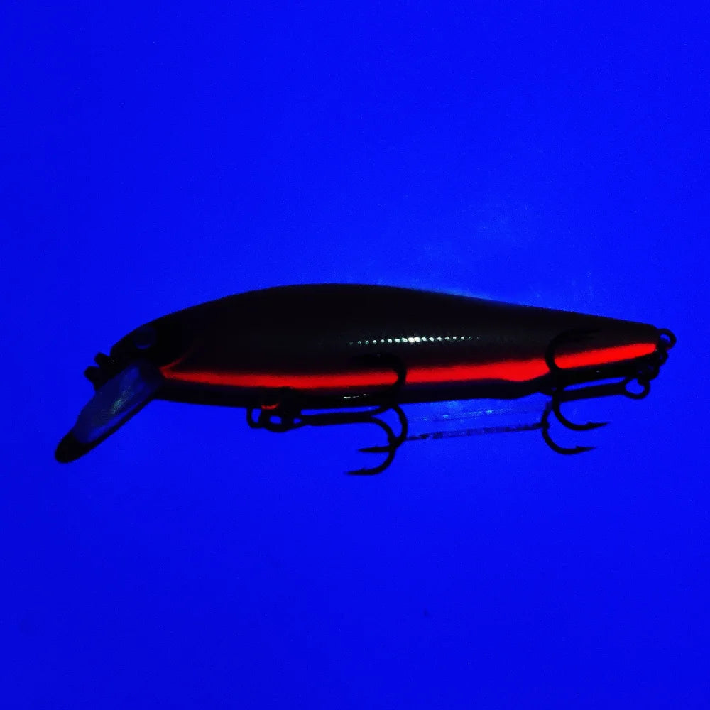 Black Minnow Trout Wobblers for Slow Sinking Action