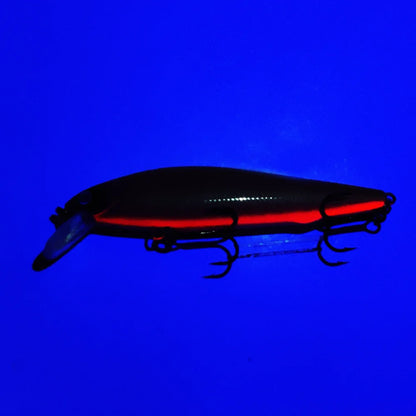 Black Minnow Trout Wobblers for Slow Sinking Action