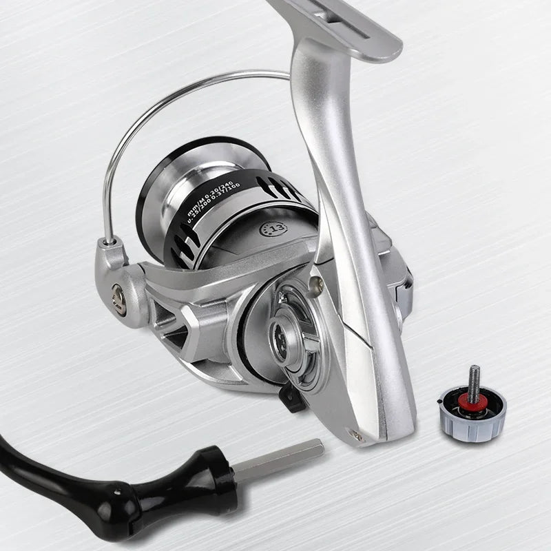 High Drag Saltwater Spinning Reel with Metal Handle