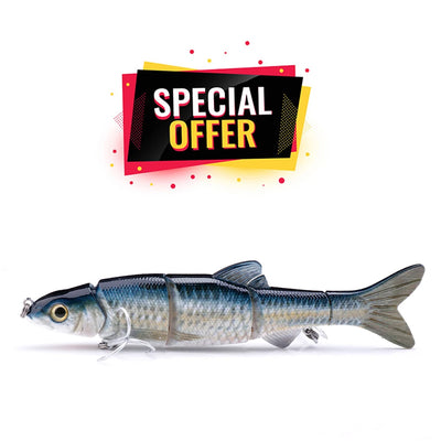 Lifelike Multi-Segment Sinking Wobbler Lure