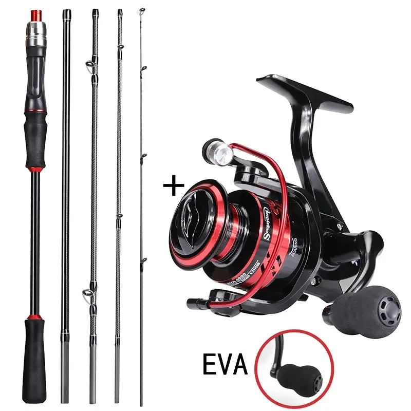 Ultralight Spinning Rod Combo with Reel and Line