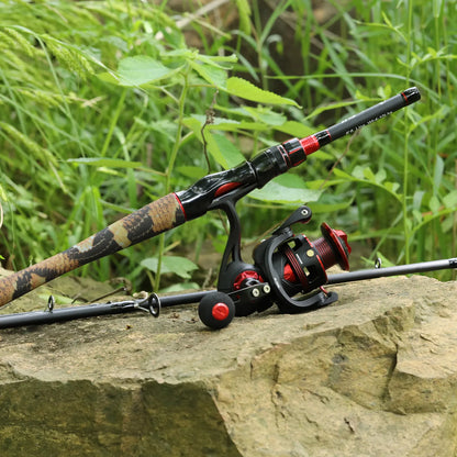 Compact Spinning Rod and Reel Combo Set