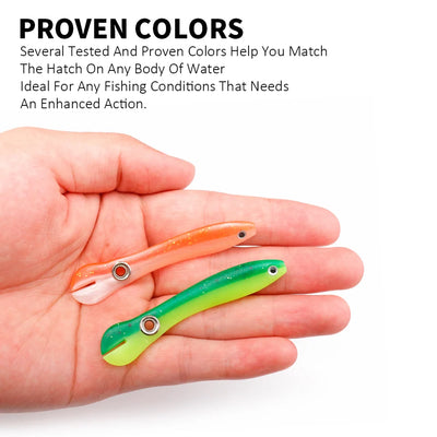 Soft Bionic Loach Lures with 3D Eyes