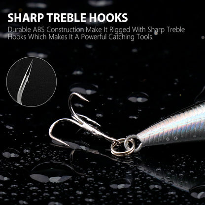 Lipless Sinking Stickbait for Sea Bass Fishing
