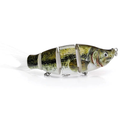 Jointed Soft Tail Sinking Swimbait Fishing Lure