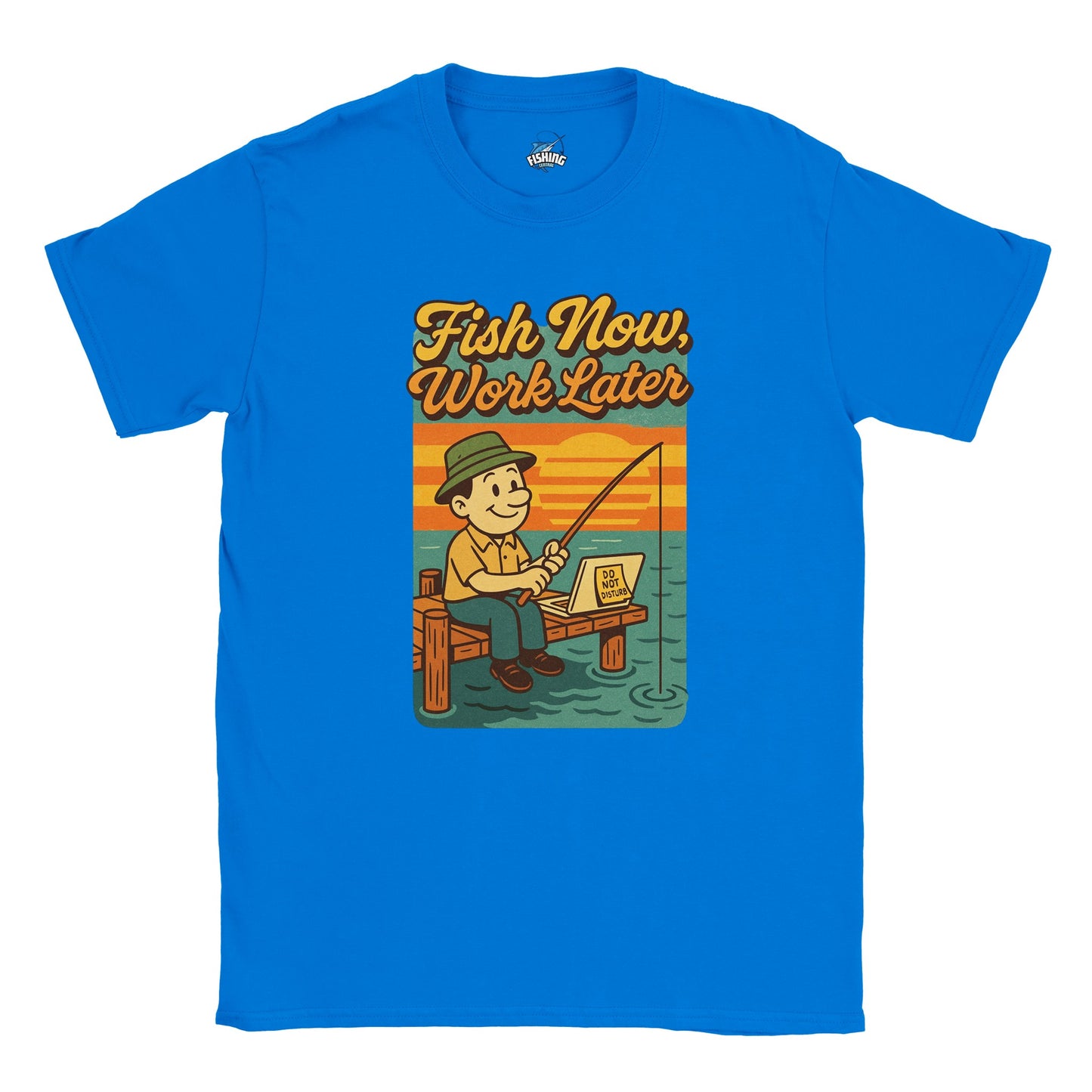 Fish Now, Work Later Fishing T-shirt - view 4