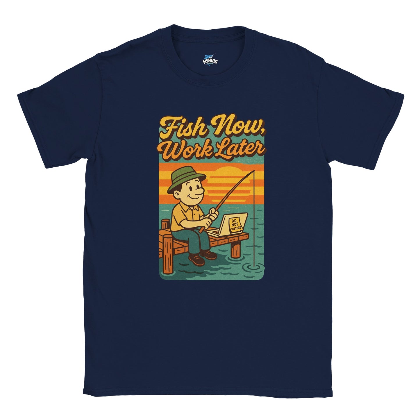 Fish Now, Work Later Fishing T-shirt - view 8