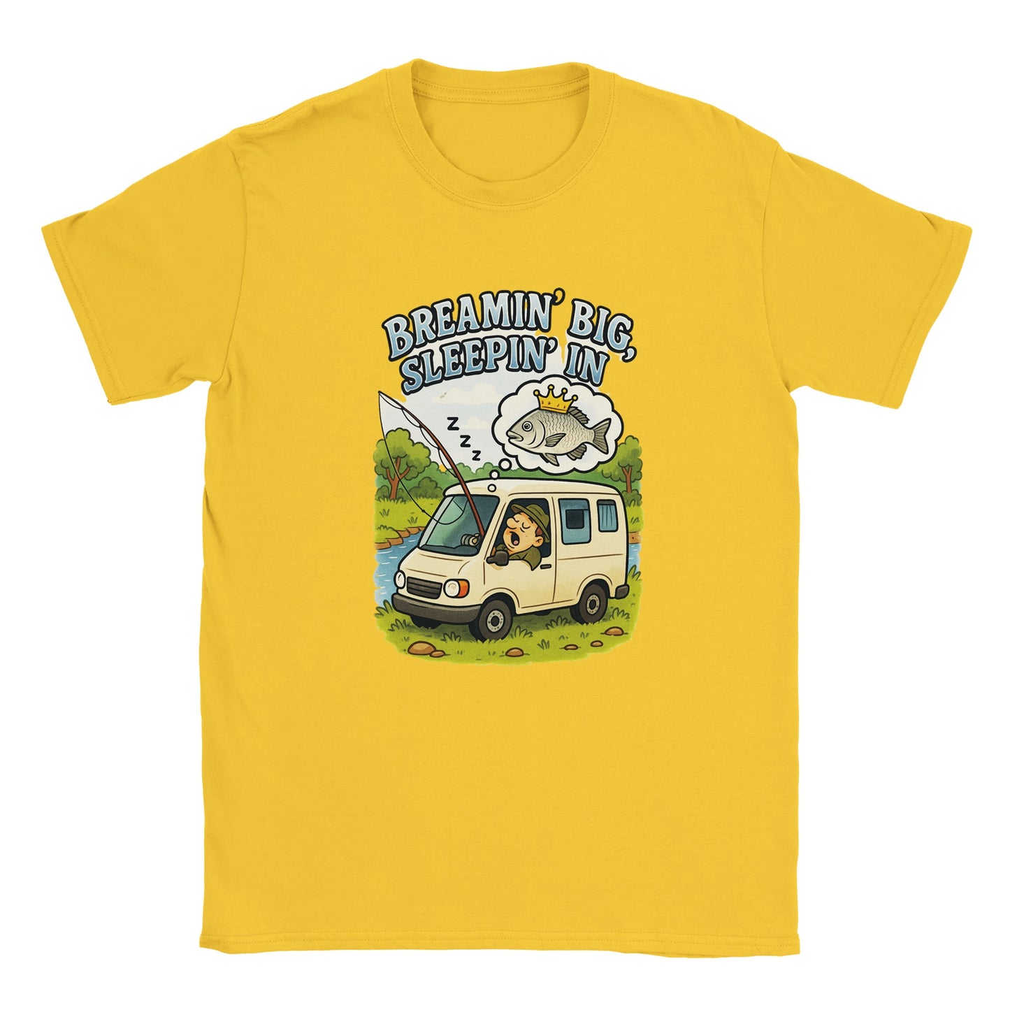 Breamin' Big, Sleepin' In Fishing T-shirt - view 6