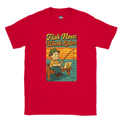 Fish Now, Work Later Fishing T-shirt - view 6