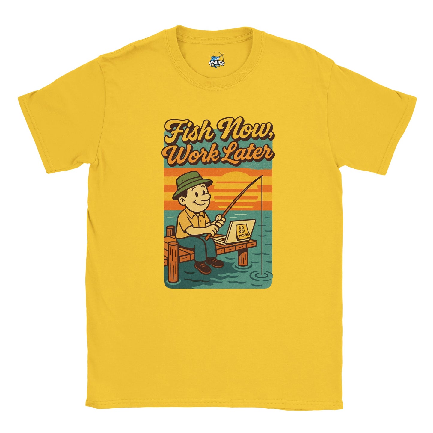 Fish Now, Work Later Fishing T-shirt - view 3