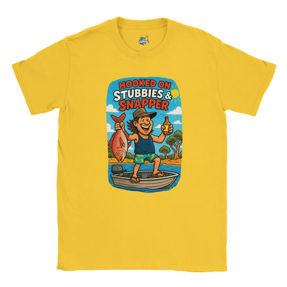 Hooked on Stubbies & Snapper Fishing T-shirt - view 3