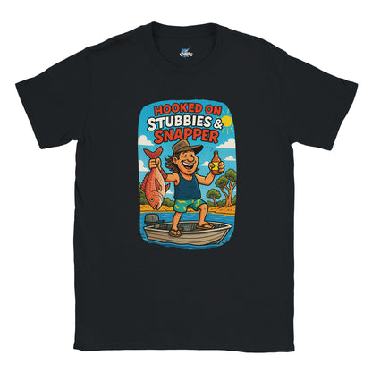 Hooked on Stubbies & Snapper Fishing T-shirt - view 4