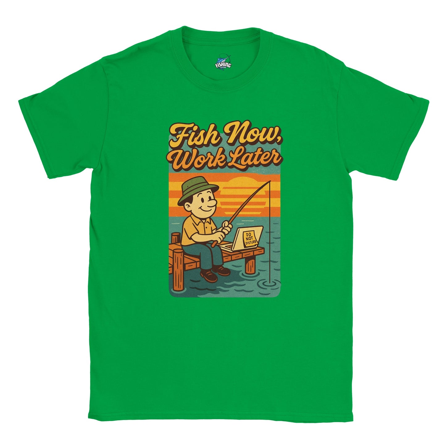 Fish Now, Work Later Fishing T-shirt - view 5