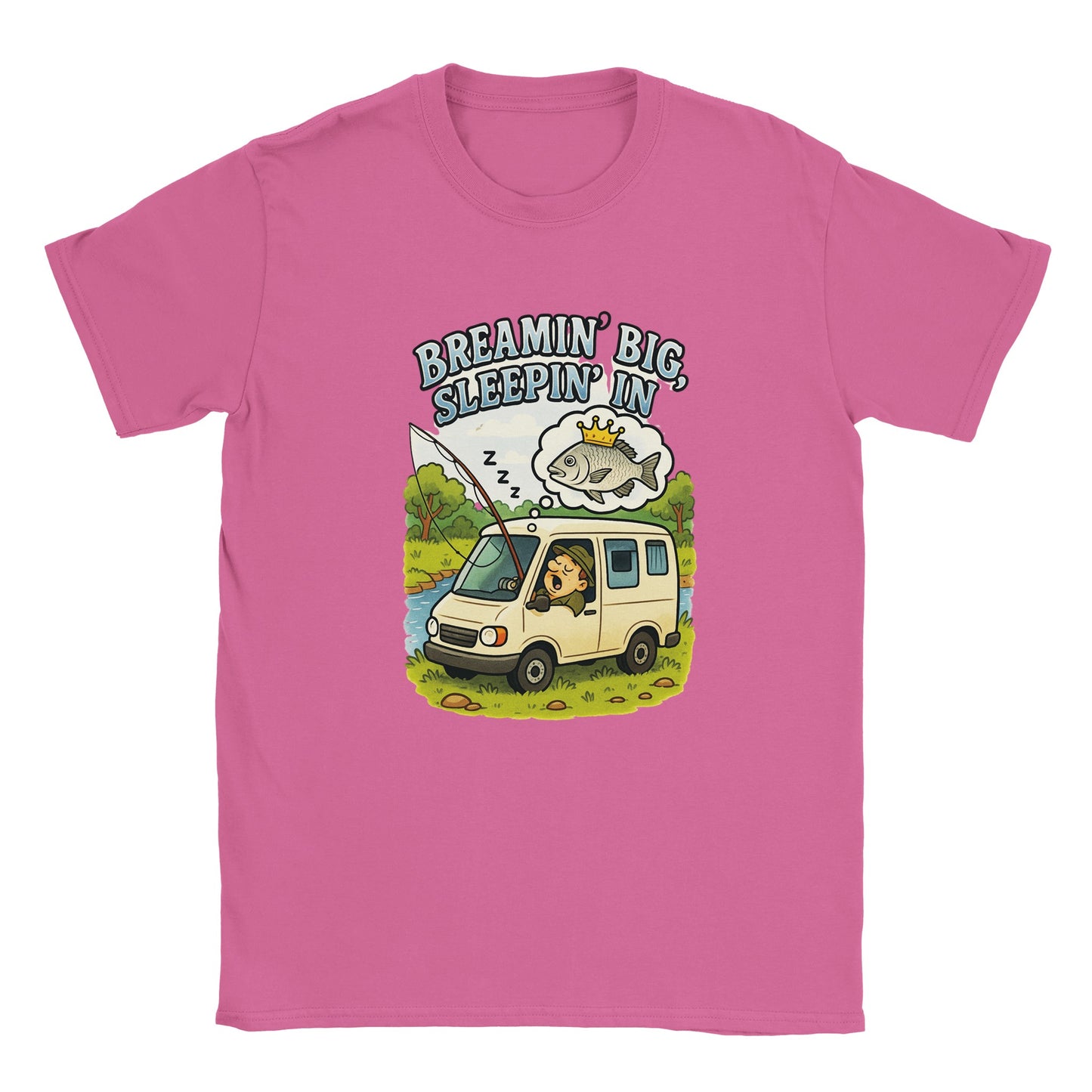 Breamin' Big, Sleepin' In Fishing T-shirt - view 2