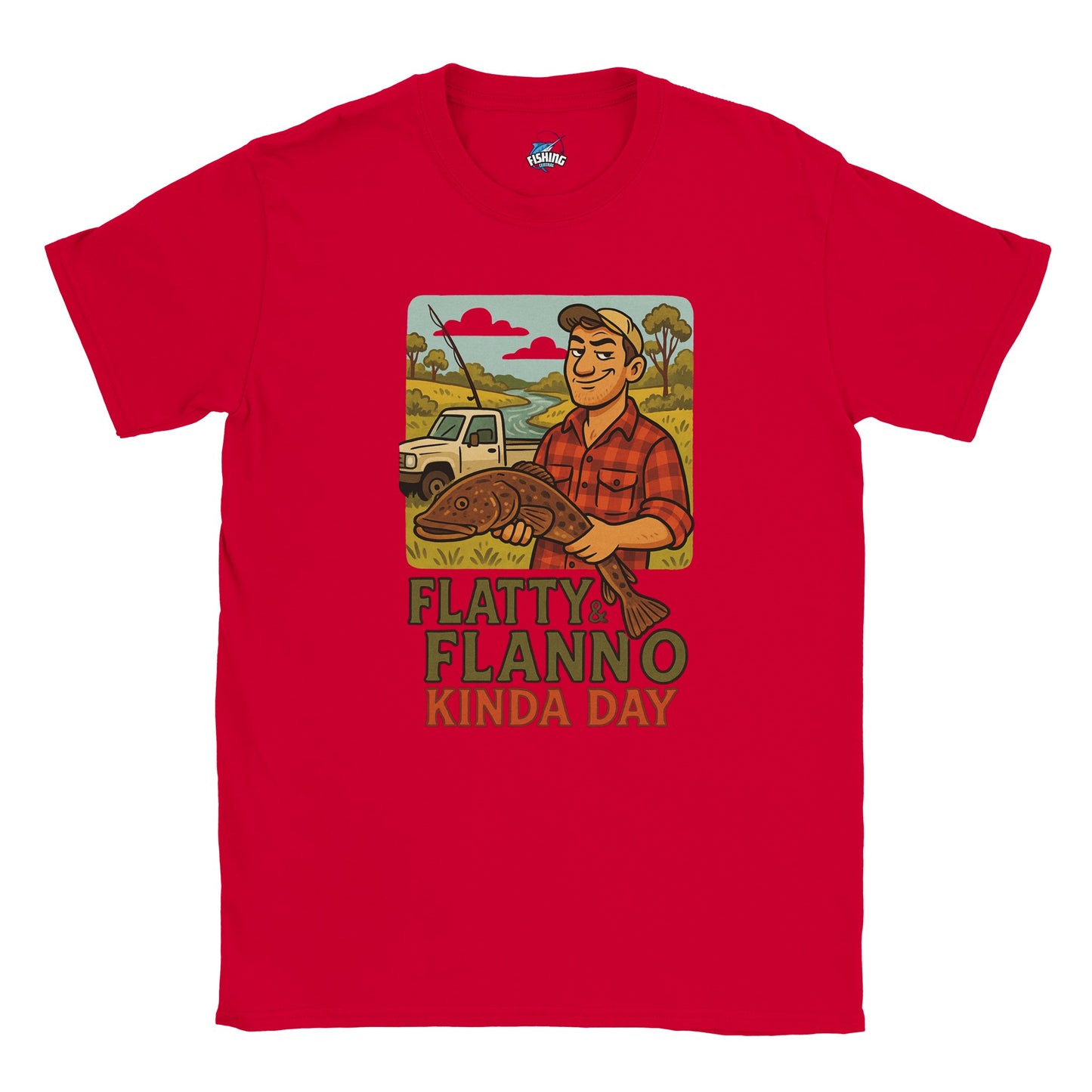 Flatty & Flanno Kinda Day Fishing T-shirt - view 5